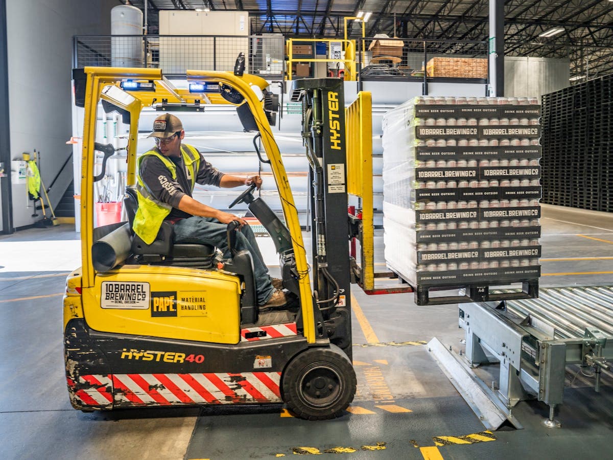 Forklift operator in a warehouse — I Jones Training logistics and transport courses